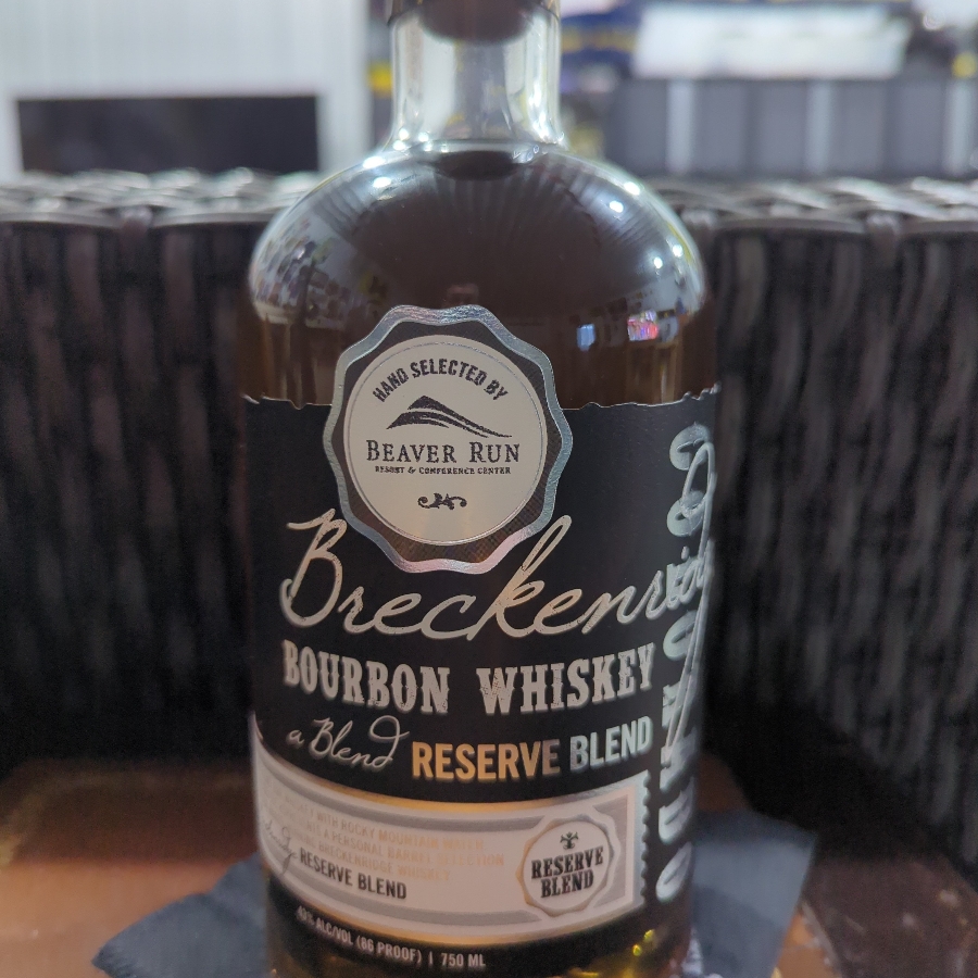 Breckenridge Bourbon Whiskey Reserve Blend  Hand Selected by Beaver Run Resort
