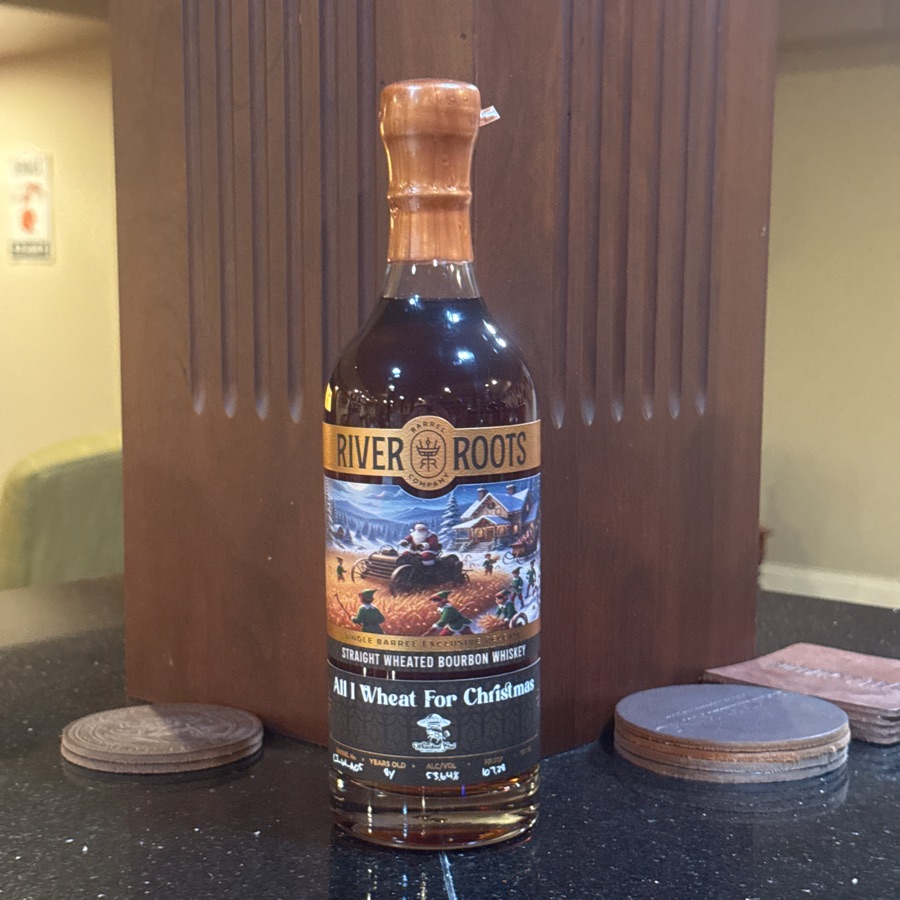 River Roots Straight Wheated Bourbon Whiskey (All I Wheat for Christmas - Whacked Out Whiskey Club)