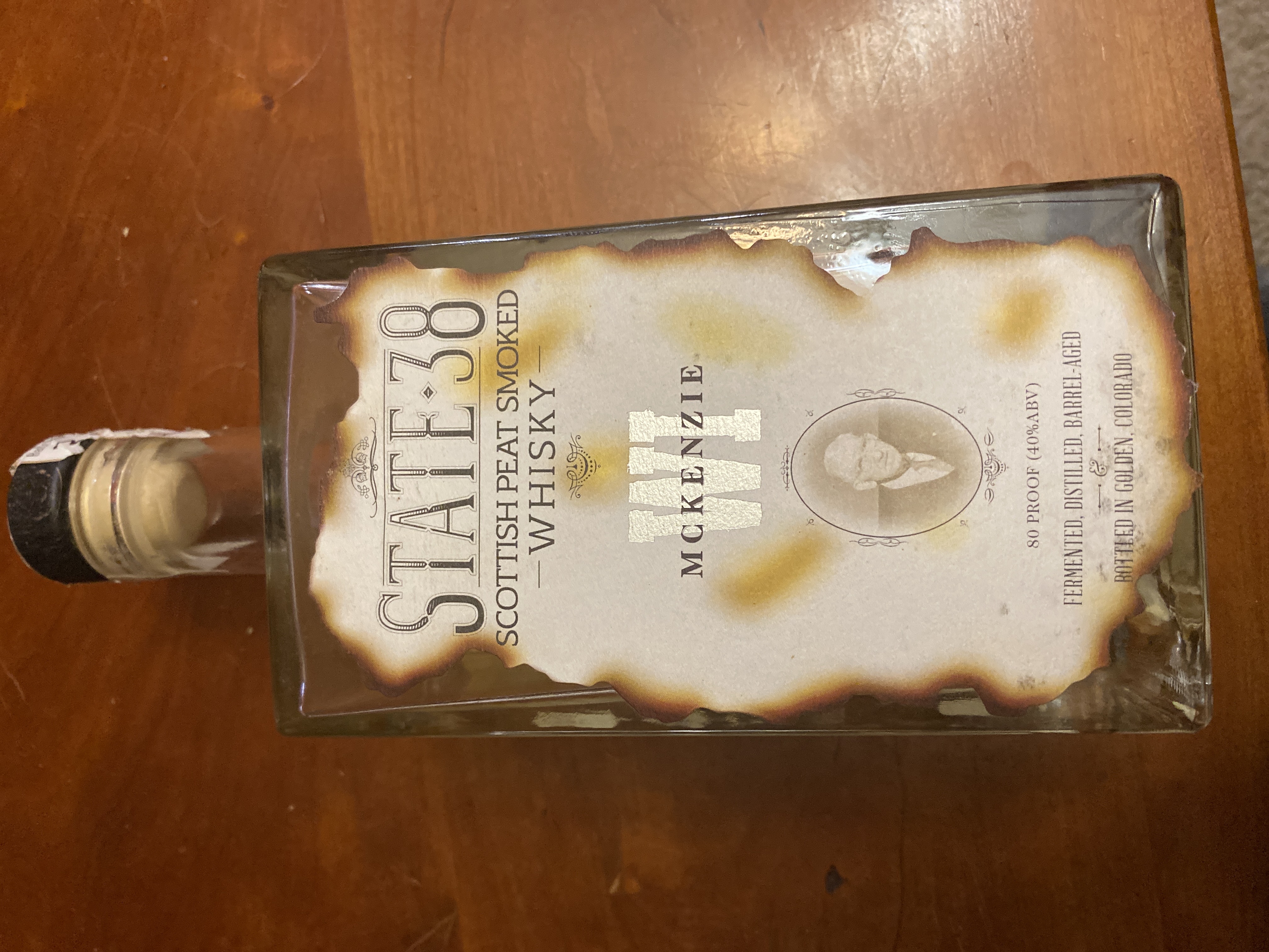 State 38 WI McKenzie Scottish Peat Smoked Whisky