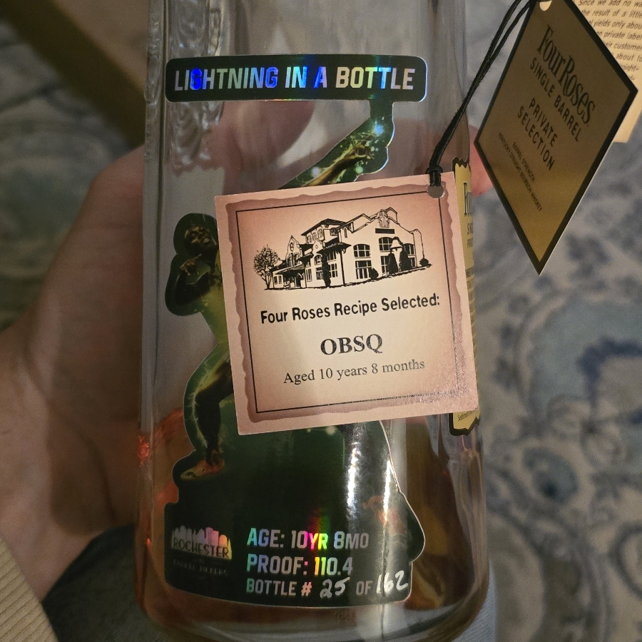 Four Rose Barrel Strength (Roc Elite Lightning in a Bottle OBSQ 10 yr 8 m)