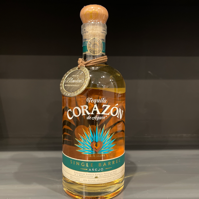Corazon Single Barrel Anejo Blanton's Bourbon Barrels Aged