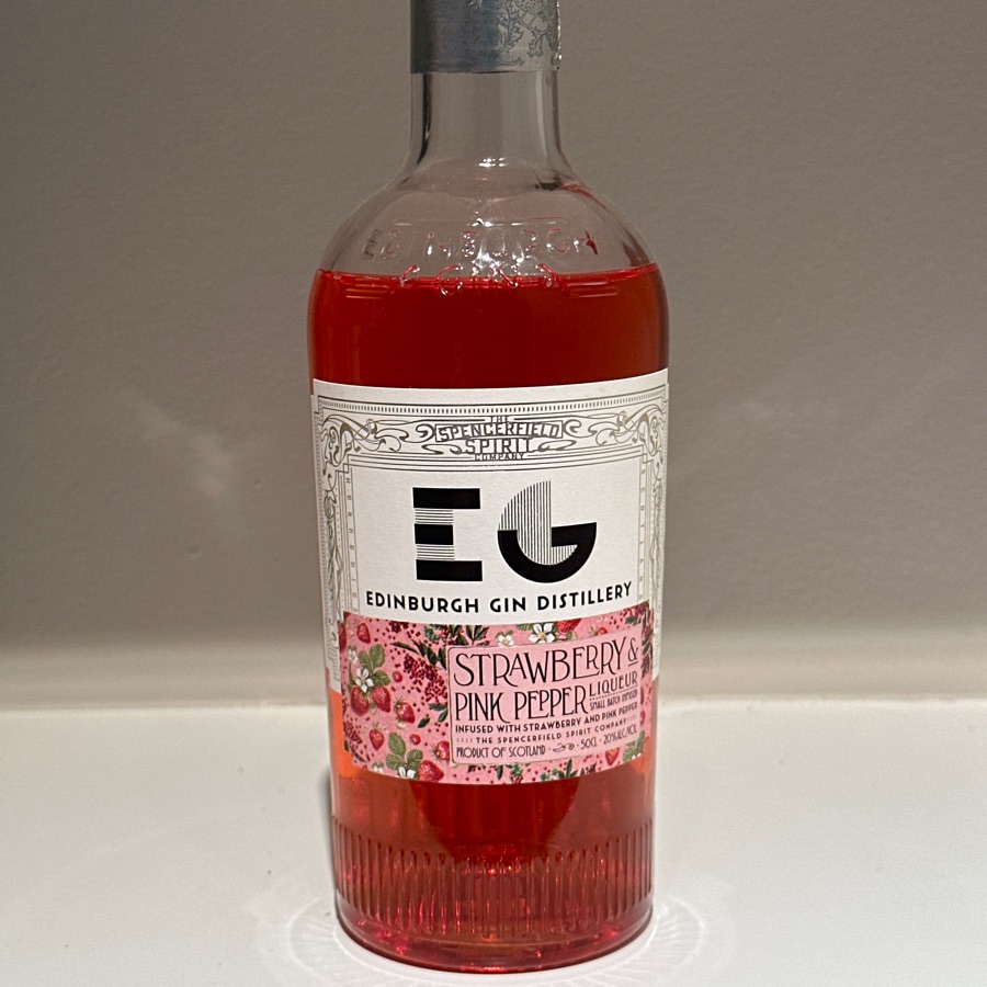 Edinburgh Gin Distillery Strawberry & Pink Pepper Liqueur