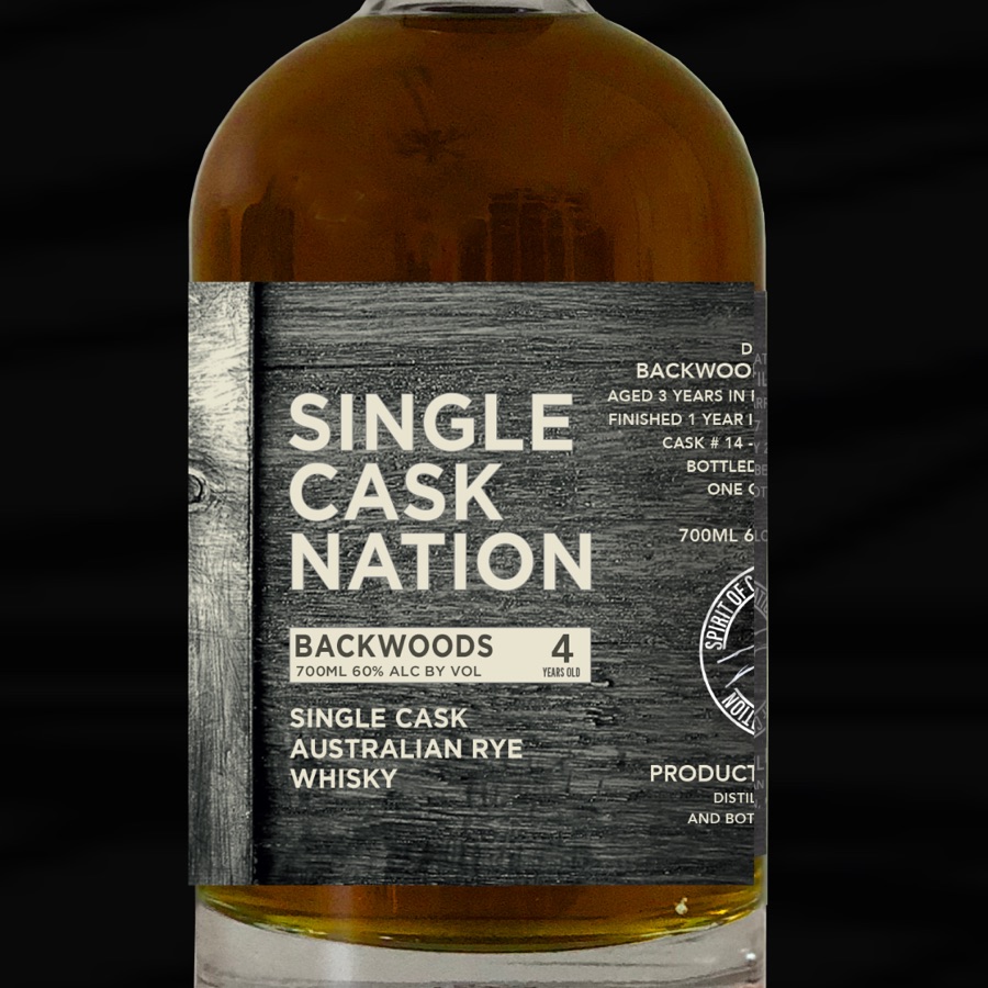 Backwoods 4 Years Australian Heritage Rye (Single Cask Nation)