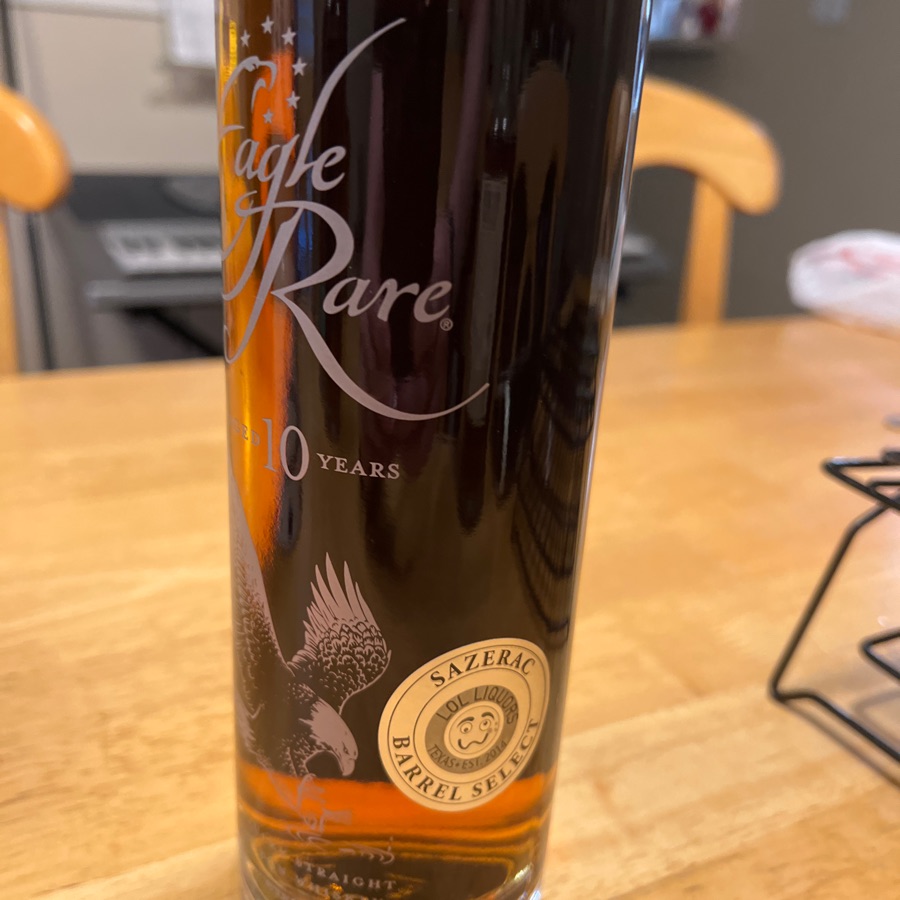 Eagle Rare Aged 10 Years Kentucky Straight Bourbon Whiskey (LOL Liquors Sazerac Barrel Select)
