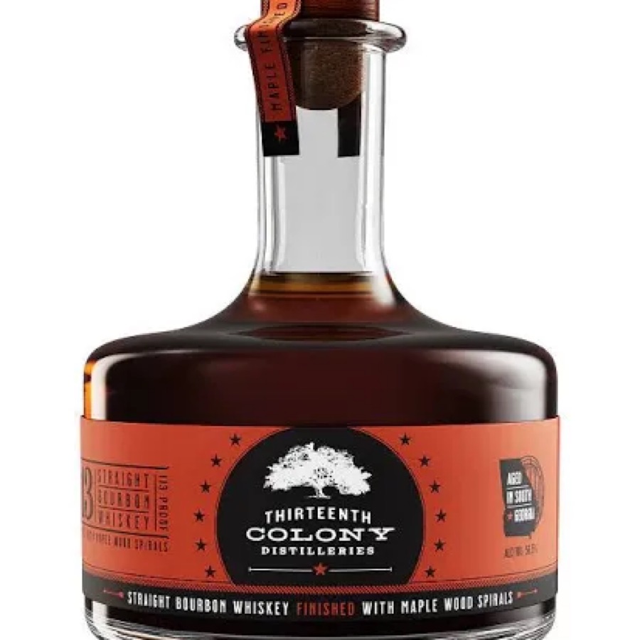 13th Colony 113 Maple Wood Spirals Straight Bourbon Whiskey
