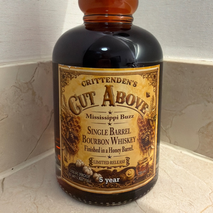 Crittenden's Cut Above (Mississippi Buzz) Single Barrel Finished In Honey Barrel