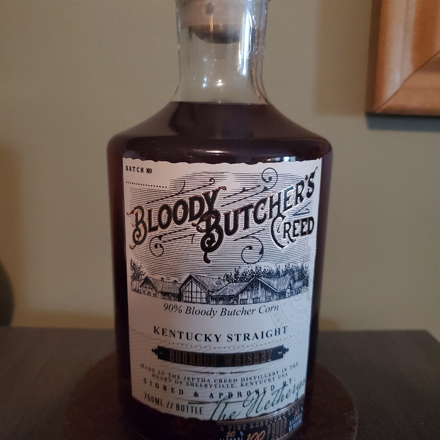 Bloody Butchers Creed Kentucky Straight Bourbon Whiskey