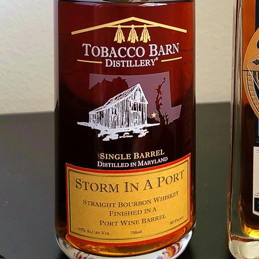 Tobacco Barn Distillery Single Barrel Straight Bourbon Whiskey Finished in a Port Barrel (Storm in a Port)