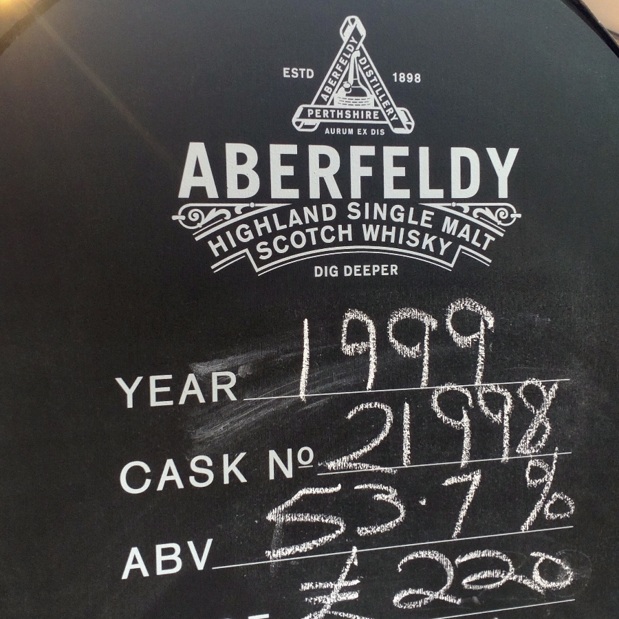 Aberfeldy 1999 - cask nr. 21997