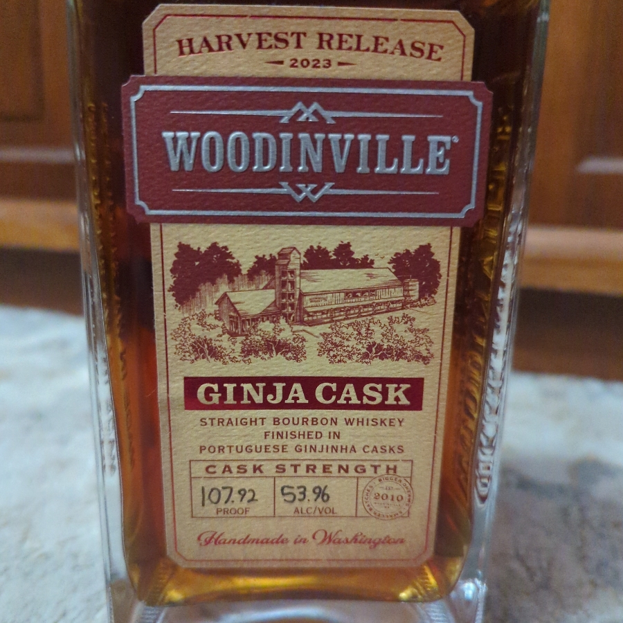 Woodinville Straight Bourbon Ginja
Finished Cask Strength (2023 Harvest Release)