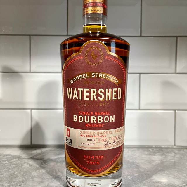 Watershed Barrel Strength Single Barrel Select (OHLQ Bourbon Buckeye)
