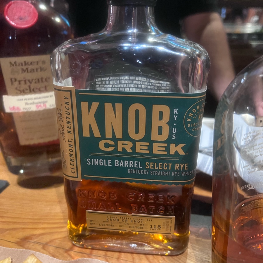 Knob Creek Knob Or Not Single Barrel Select Rye