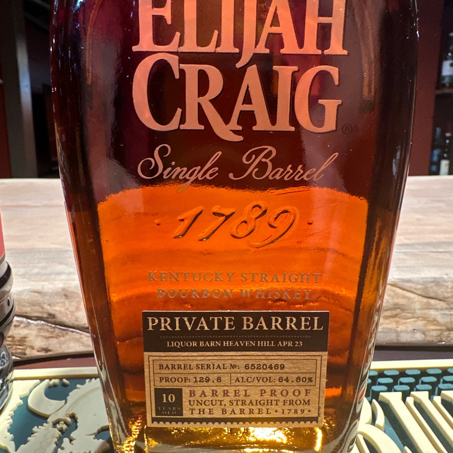 Elijah Craig Single Barrel Private Barrel - Liquor Barn Heaven Hill APR 23
