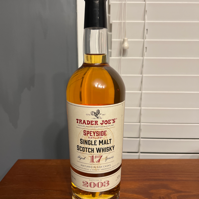 Trader Joe's 2003 17 Year Speyside Single Malt Whisky