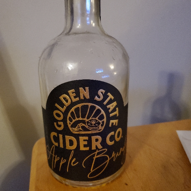 Golden state cider Co. Apple brandy