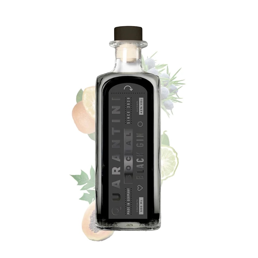 Quarantini social black Gin