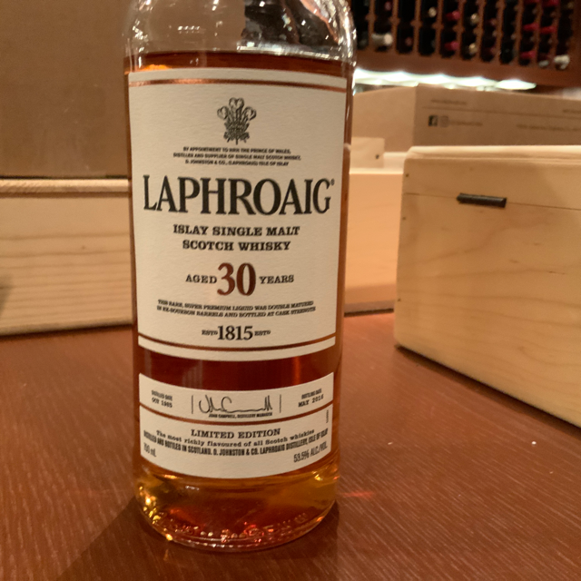 Laphroaig Islay Single Malt - Aged 30 Years - Limited Edition; Distilled Oct 1985 - bottled May 2016