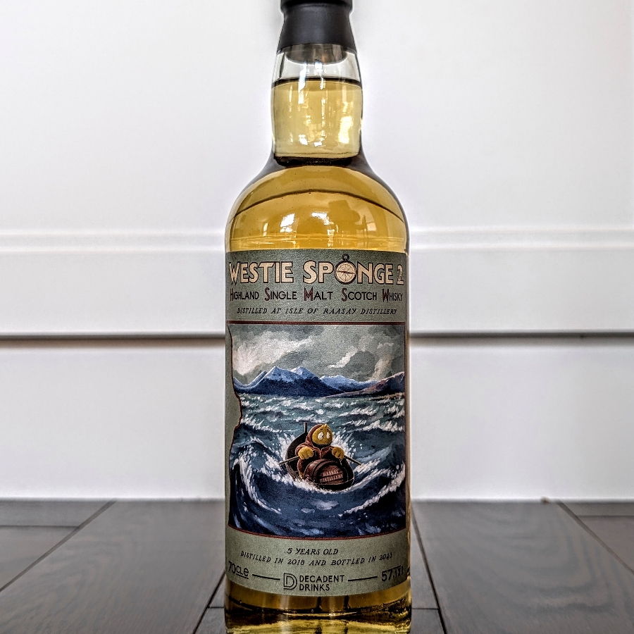 Whisky Sponge Isle of Raasay 2018 5 Year Single Malt Scotch Whisky