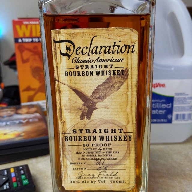 Declaration straight bourbon