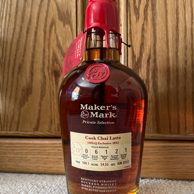 Makers Mark Cask Chai Latte
