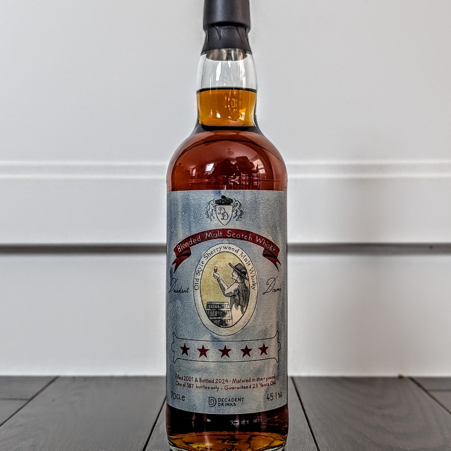Decadent Drinks 2001 23 Year Blended Malt Scotch Whisky