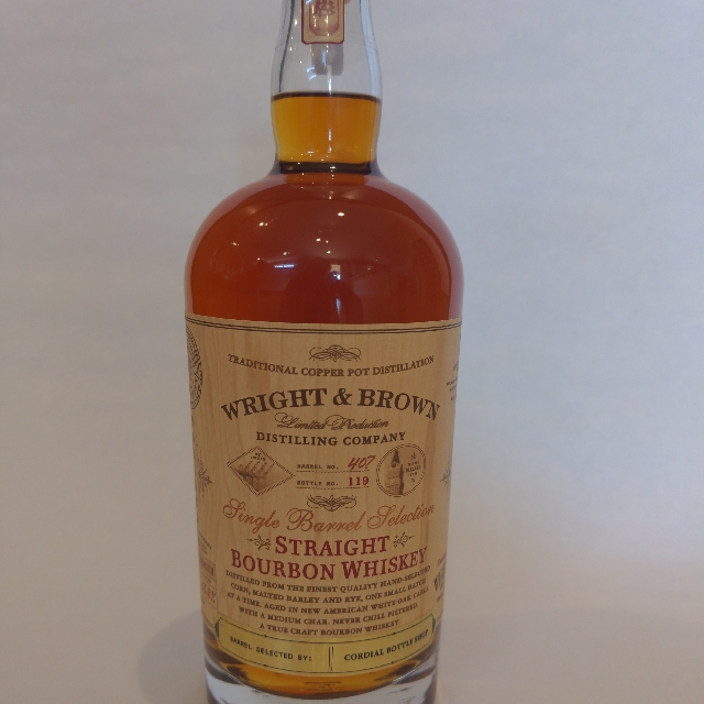 Wright and Brown Straight Bourbon Whiskey