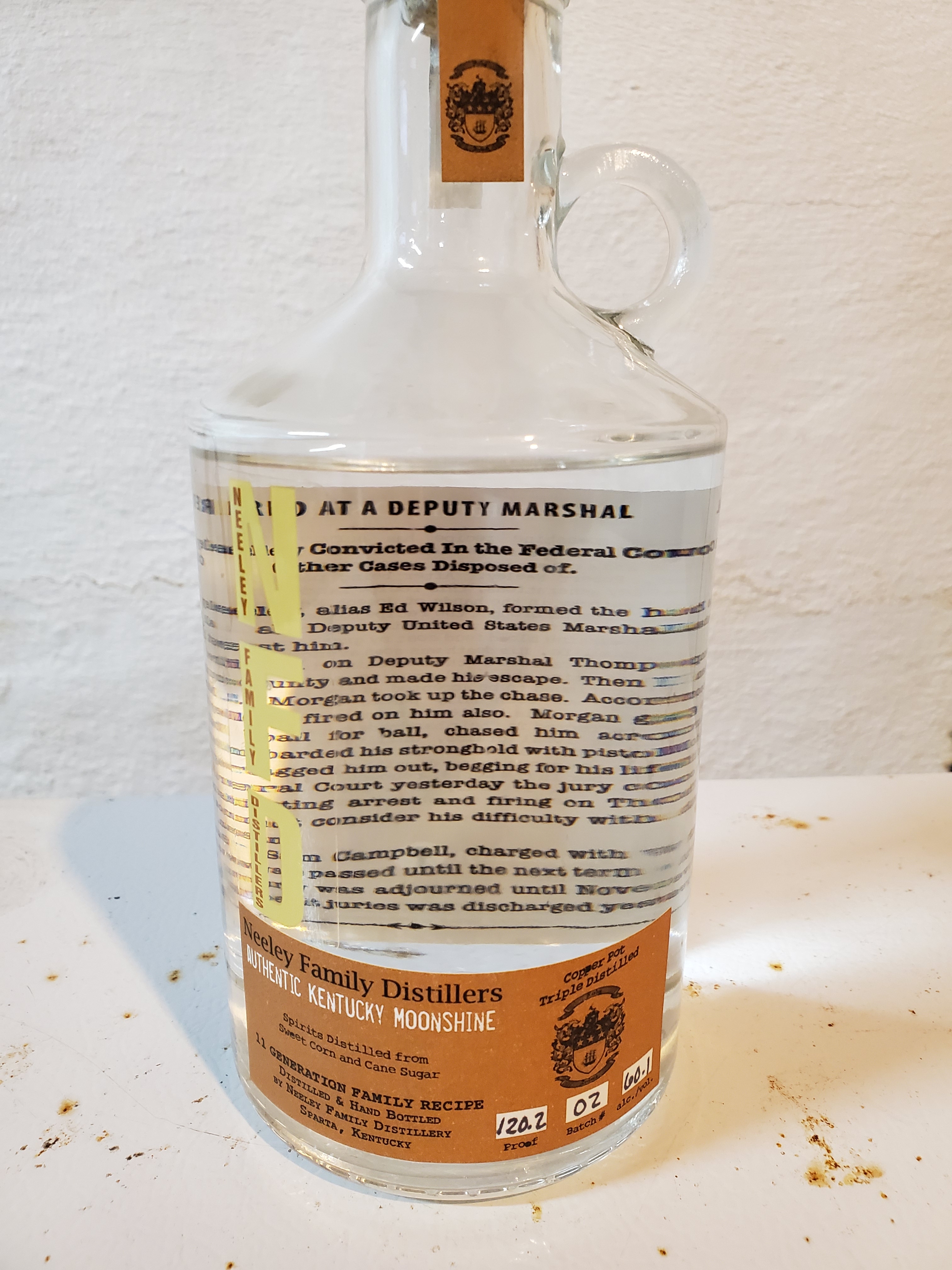 Neeley Family Distillers Moonshine