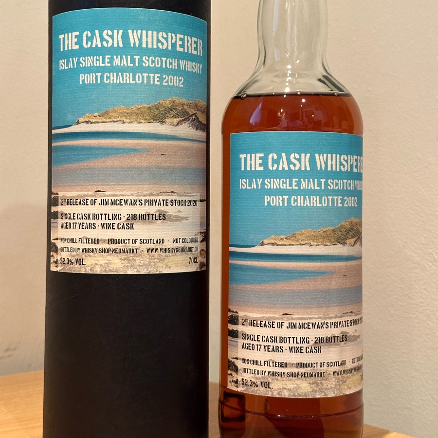 The Cask Whisperer: Jim McEwan's Private Stock 2nd Release 2020 Port Charlotte 2002
