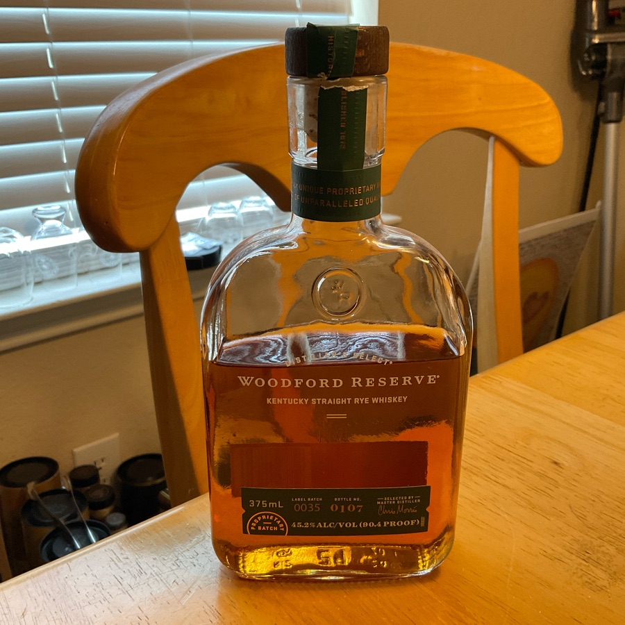 Woodford Reserve Straight Rye (Label Batch 0035)