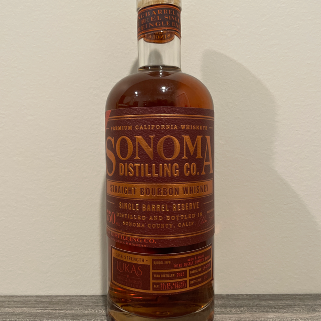 Sonoma Distilling Co. Straight Bourbon Whiskey Single Barrel Reserve (Lukas Wine & Spirits Superstore)
