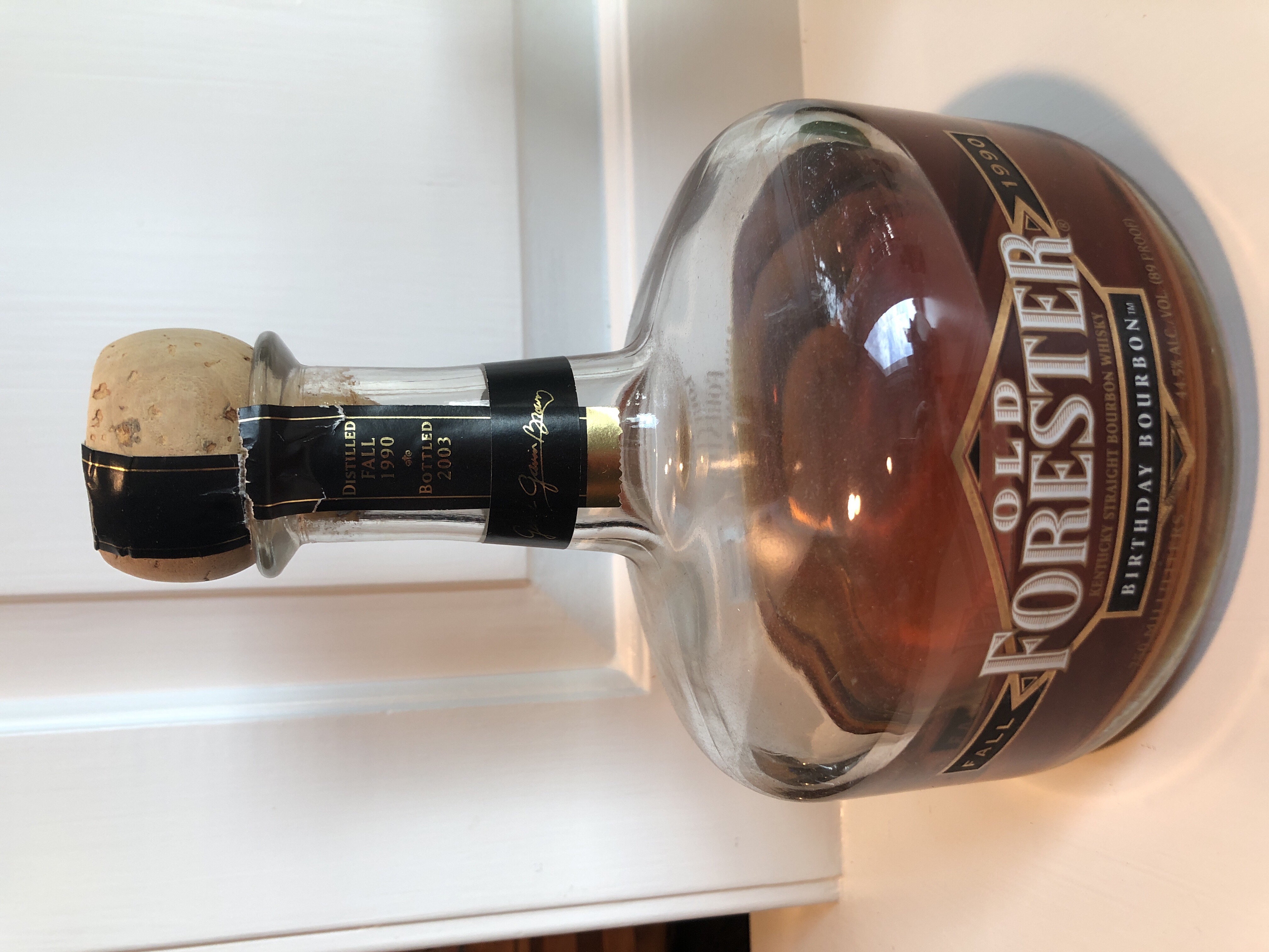 Old Forester Birthday Bourbon Fall 1990