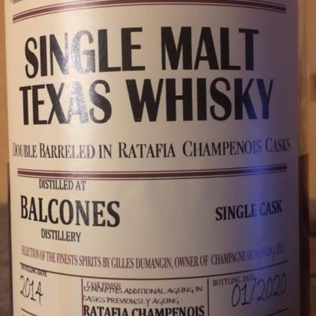 Dumangin Balcones single cask 2014
