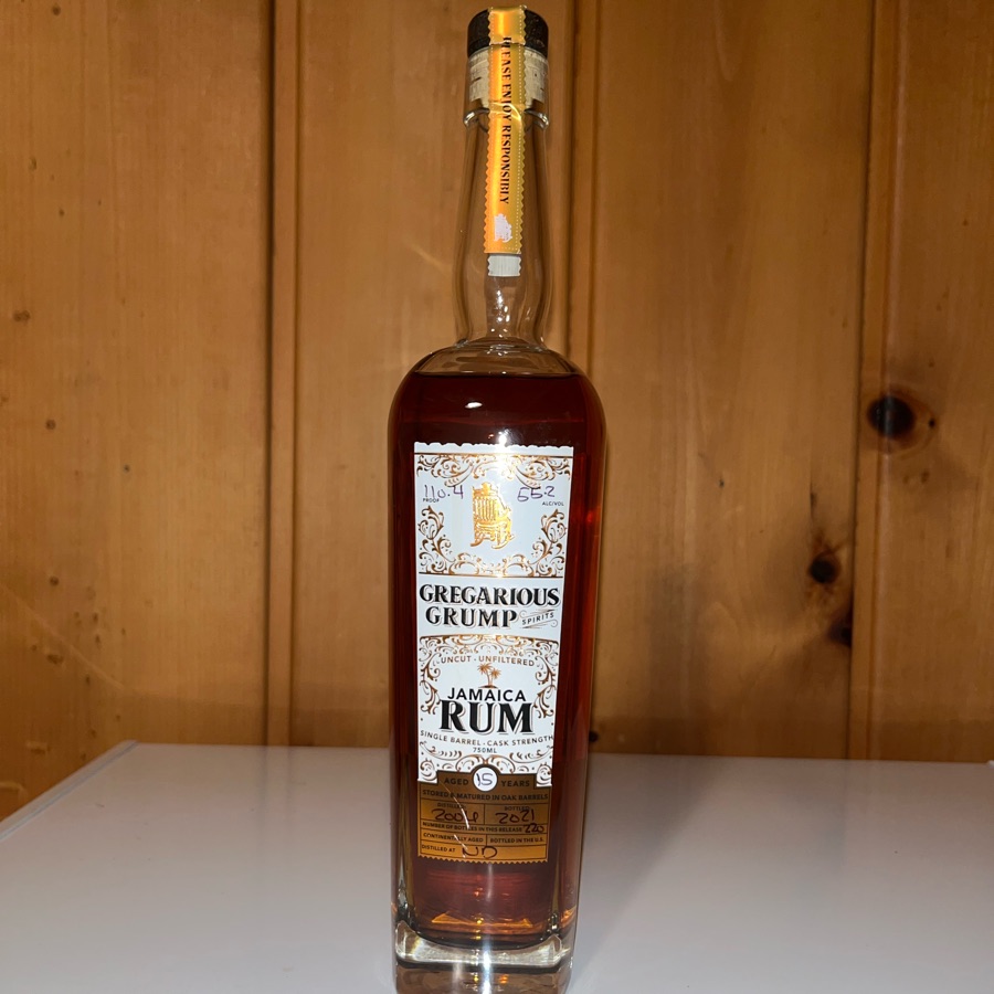 Gregarious Grump Jamaica Rum 15 year