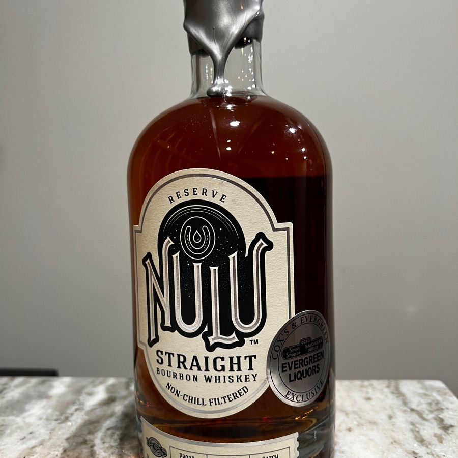 Nulu Straight Bourbon Whiskey - Evergreen Liquors - Batch COX1
