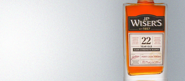 J.P. Wiser's 22 Year Cask Strength Port Cask Finish