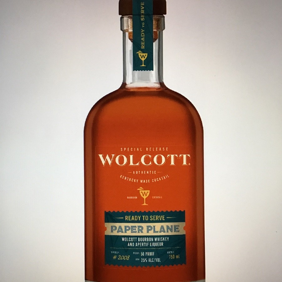 Wolcott Paper Plane Bourbon Cocktail