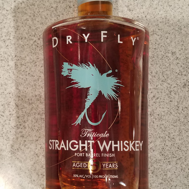 Dry Fly Triticale Straight Whiskey Port Barrel Finish