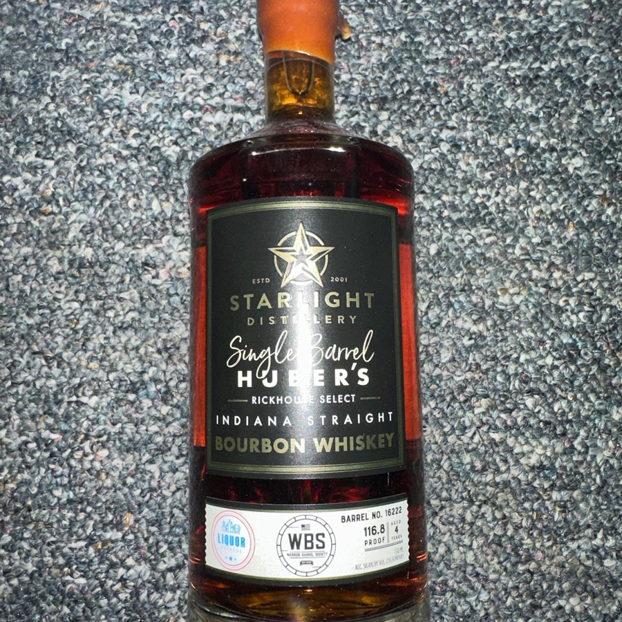 Starlight Bourbon Whiskey WBS Barrel 16222