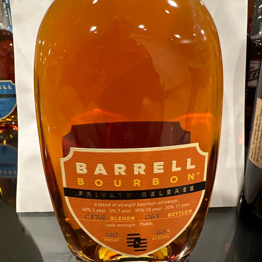 Barrell Bourbon Private Release C87A