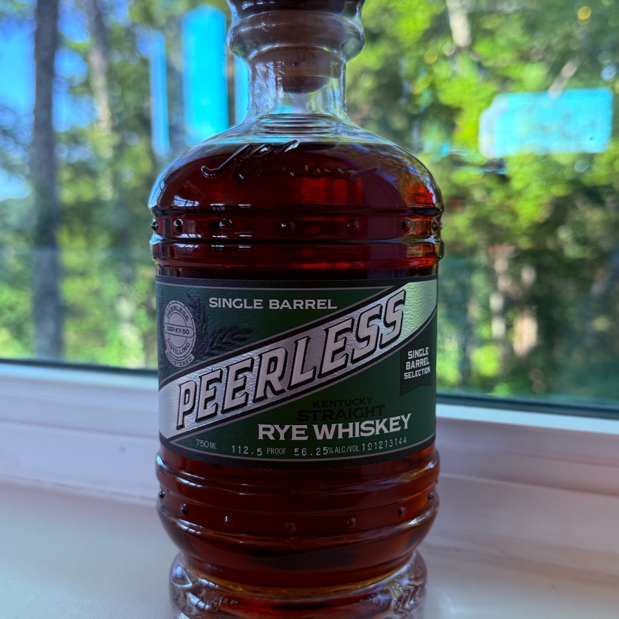 Peerless Single Barrel kentucky straight rye whiskey (Raisin Bread)