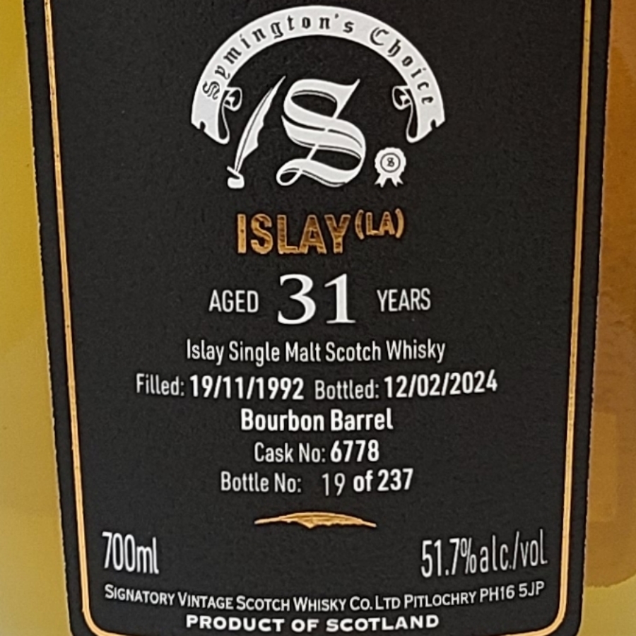 Symington's Choice Islay(Laphroaig) 31 year - Signatory Vintage CS Collection