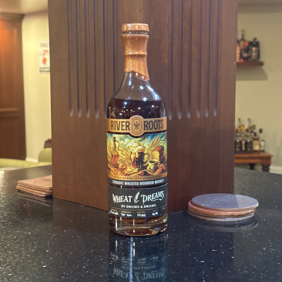 River Roots Straight Wheated Bourbon 7y10m (Wheat Dreams - Drums & Drams)