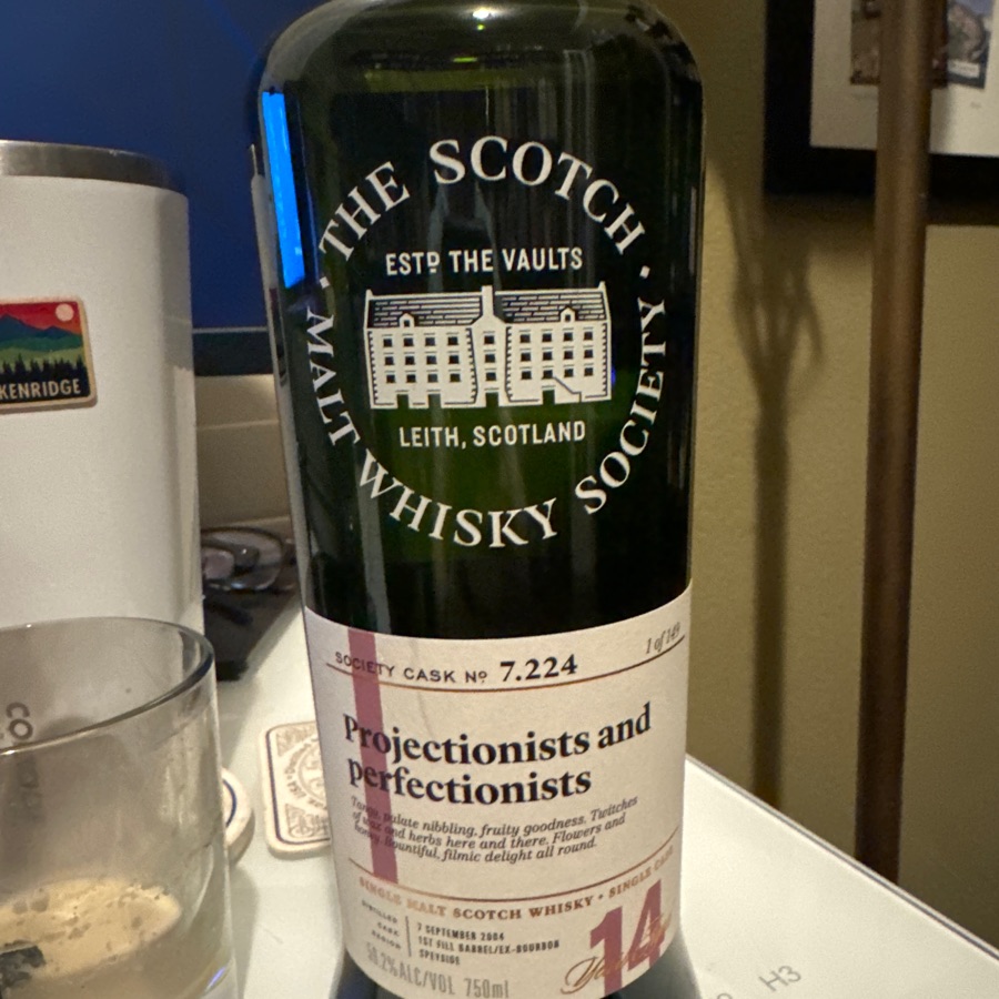 SMWD Cask 7.224 - Longmorn Distillery - Projectionists and Perfectionists
