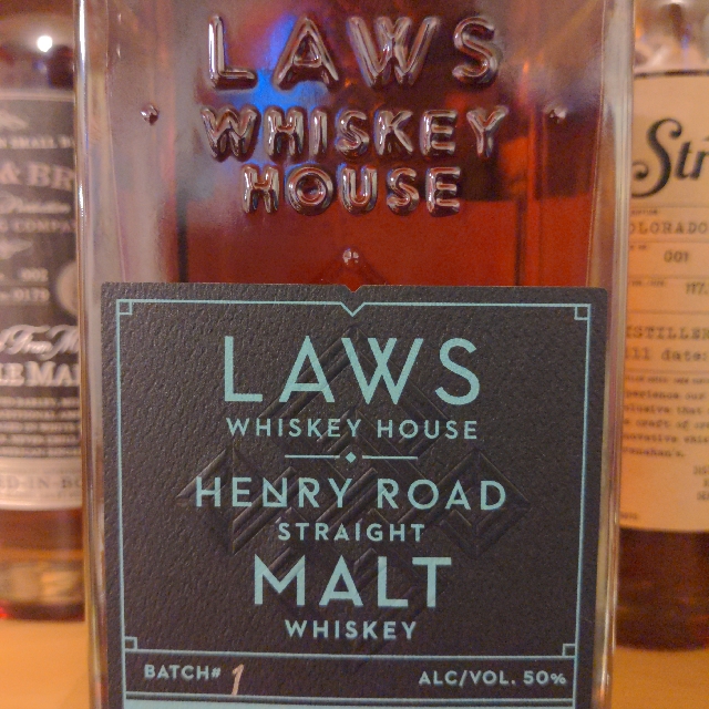 Laws Henry Road Straight Malt Whiskey Bonded