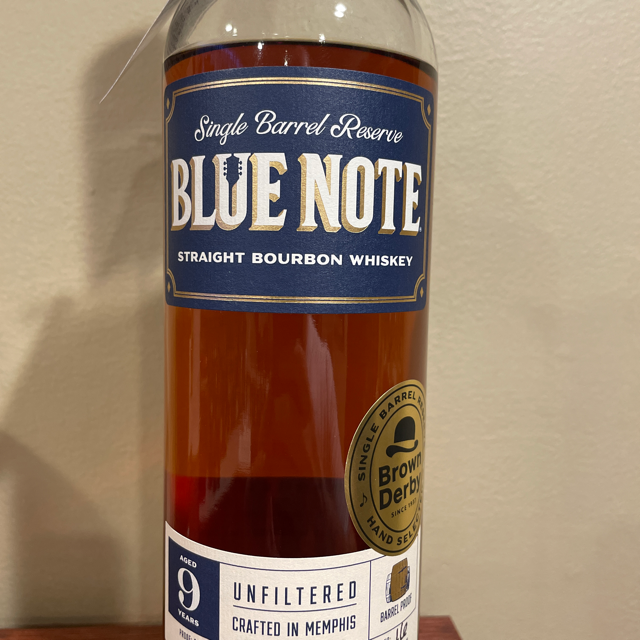 Blue Note Single Barrel Reserve Straight Bourbon Whiskey (Brown Derby Store Pick)