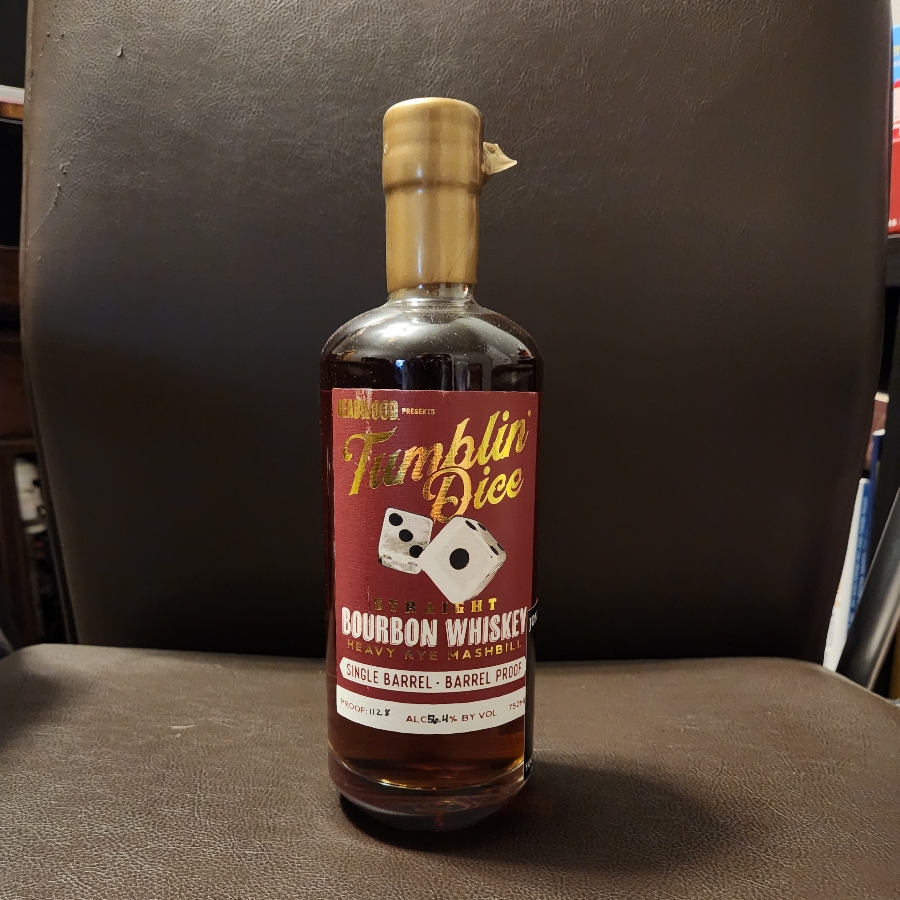 Tumblin Dice Straight Bourbon Whiskey Single Barrel - Barrel Proof - Family Liquor