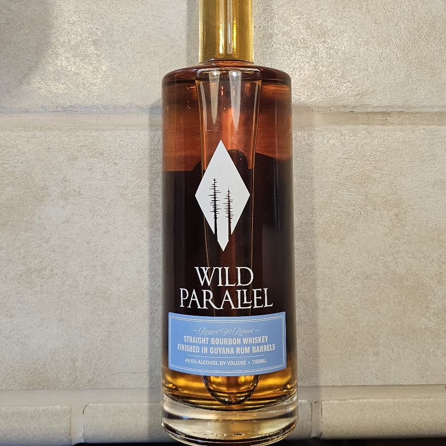Wild Parallel Straight Bourbon Whiskey Finished in Guyana Rum Barrels