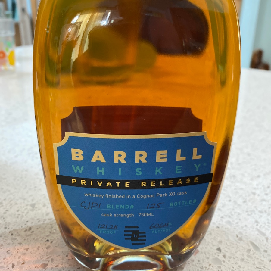 Barrell Whiskey Private Release CJPI Finished in a Cognac Park XO Cask