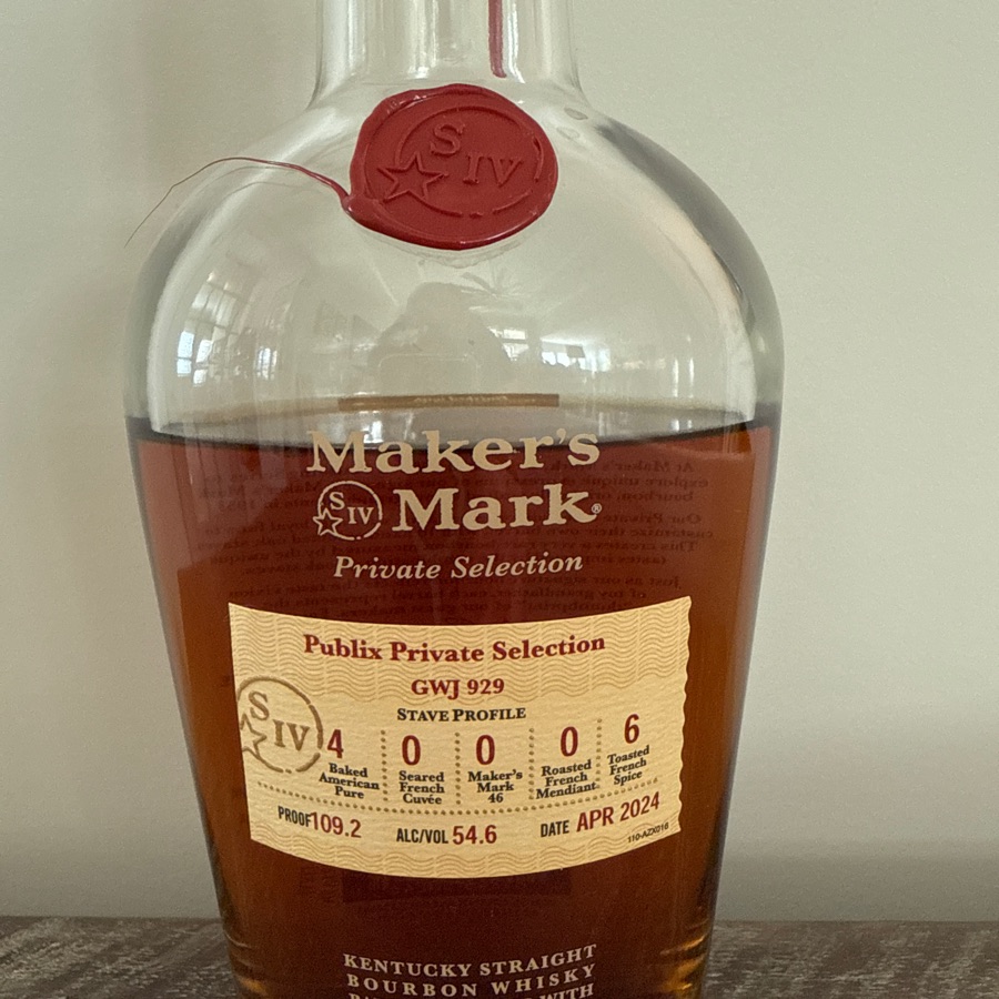 Maker's Mark Private Select Publix Private Selection