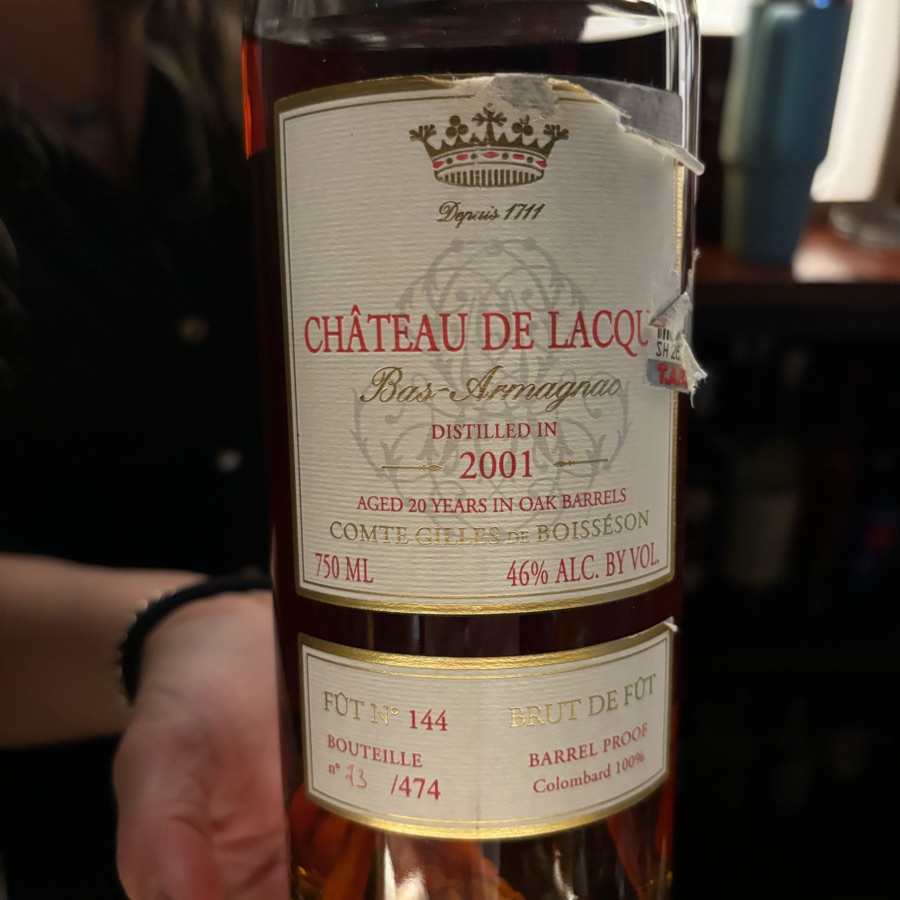 Château de Lacquy Bas-Armagnac 20 Year 2001